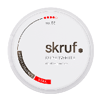 Skruf Superwhite no.58 Nordic Liquorice Xtra Strong